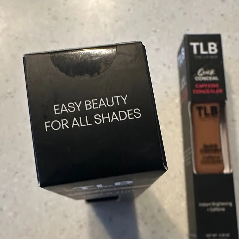 The Lip Bar TLP Quick Conceal Caffeine Cinnamon. Face Just Tint Honey Dip Vegan